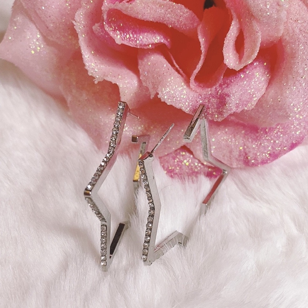 star hoop earrings
